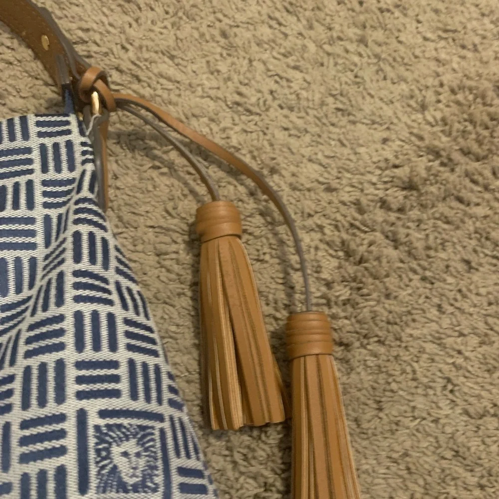 Anne Klein Hobo Purse Bag with Tassles